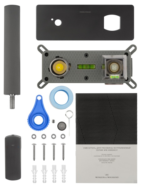 Встраиваемый смеситель Wonzon & Woghand Forza WW-88869031-BGM темный графит брашированный