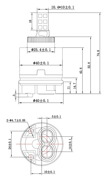 Картридж стандартный Voda VCRT 40 HIGH серый высокий
