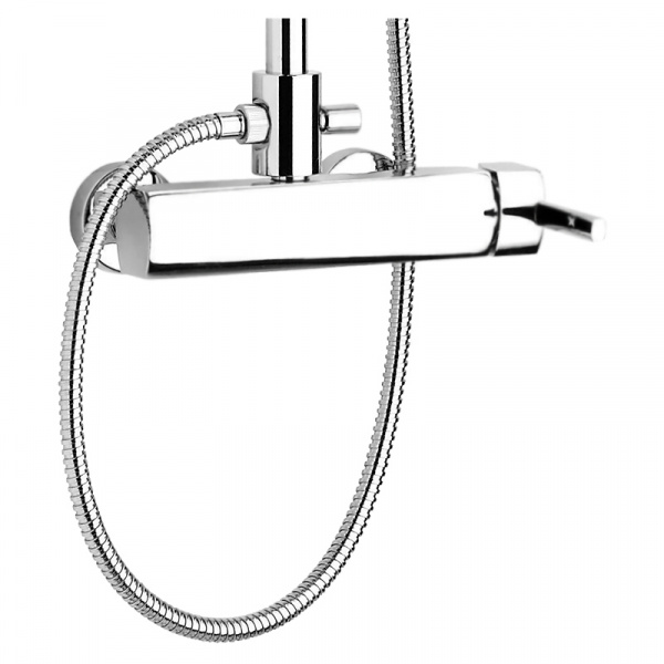 Душевая стойка со смесителем Webert Azeta AZ870105015PVC хром глянцевая