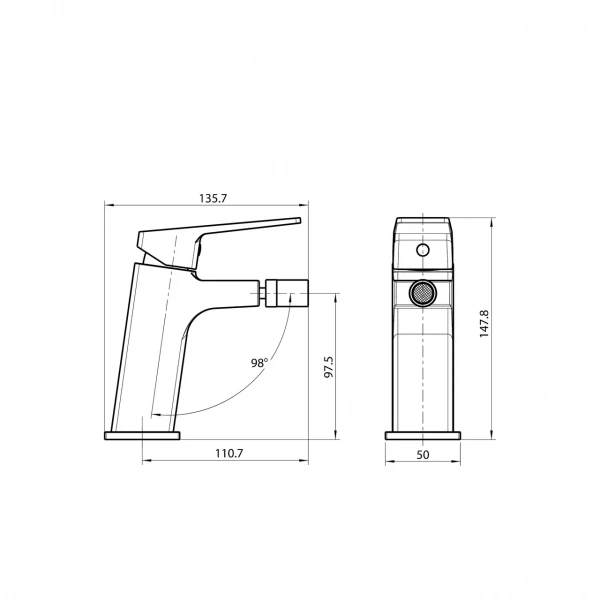 Смеситель для биде Koller Pool NC0300 хром