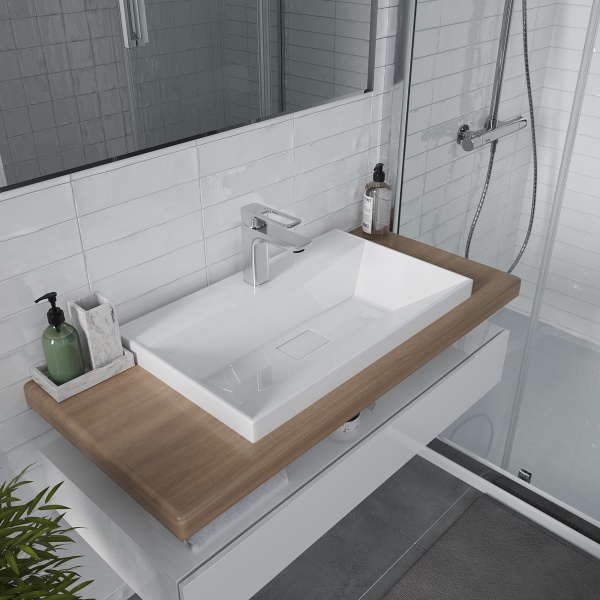 Мебельная раковина Madera Classica 4627173210874 60 см белая глянцевая