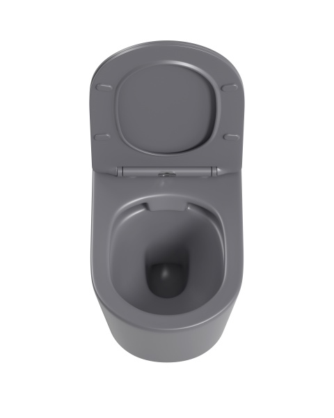 Унитаз подвесной Sapbox Lumara SB1124C1-MG Rimless серый матовый