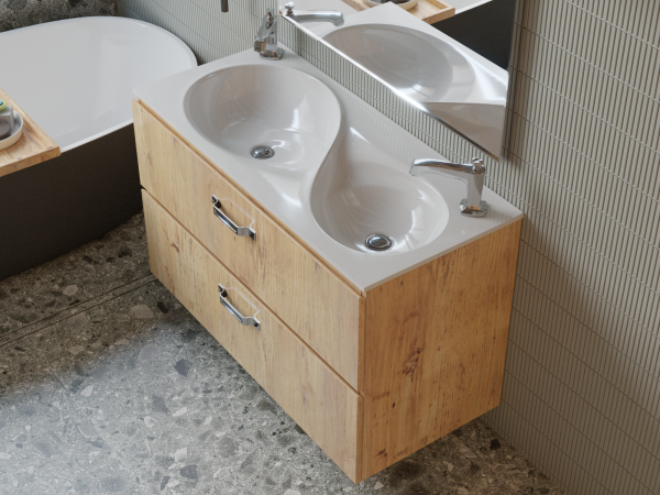 Мебельная раковина Madera Otto 4627173210386 100 см белая глянцевая