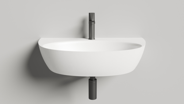 Накладная раковина Salini Alda Wall 03 140313G 45 см белая глянцевая