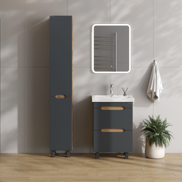 Пенал Onika Айленд 403084 30 см R дуб крафт золотой и графит