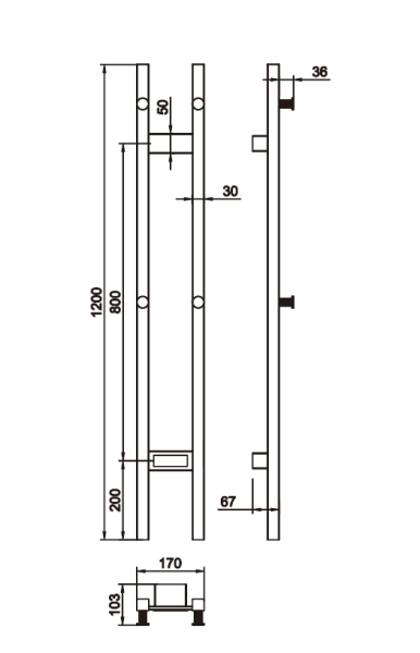 Полотенцесушитель электрический Boheme 728-NB никель