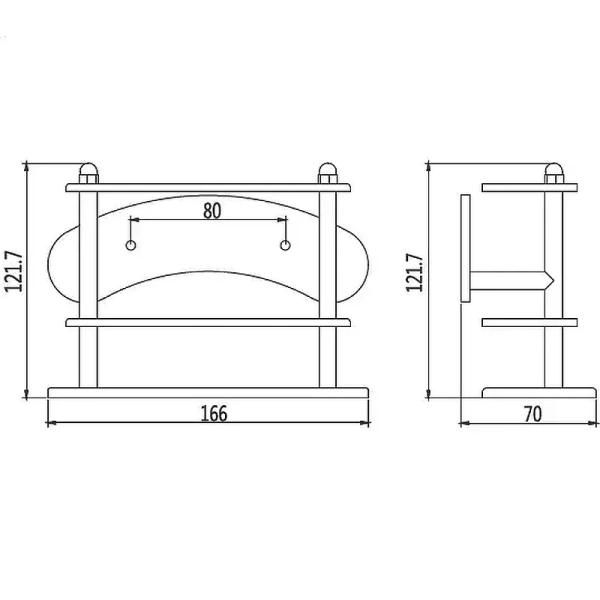 Держатель для зубных щеток Haiba HB102 хром