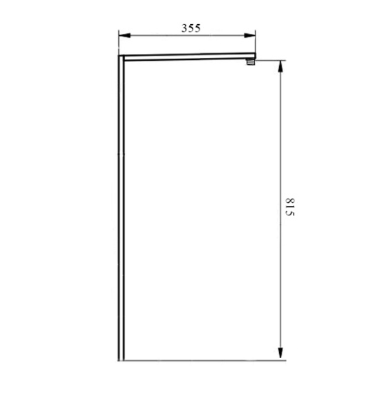 Кронштейн для верхнего душа Wonzon & Woghand WW-LY001-MW белый матовый на стойку