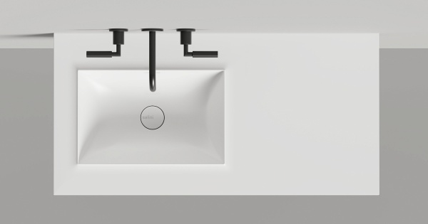 Подвесная раковина Salini Onda Flow Square 1402206MN 40 см белая матовая