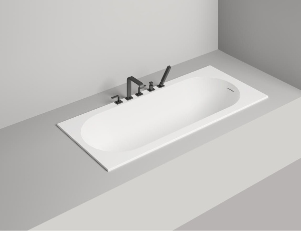 Ванна из литьевого камня Salini Ornella Kit 170x70 102413G белая глянцевая встраиваемая