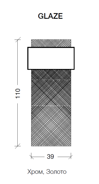Ручка для тумбы Armadi Art Glaze 823-Cr хром