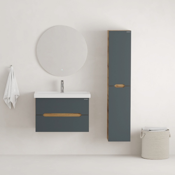 Пенал Onika Айленд 403087 30 см дуб крафт золотой и графит