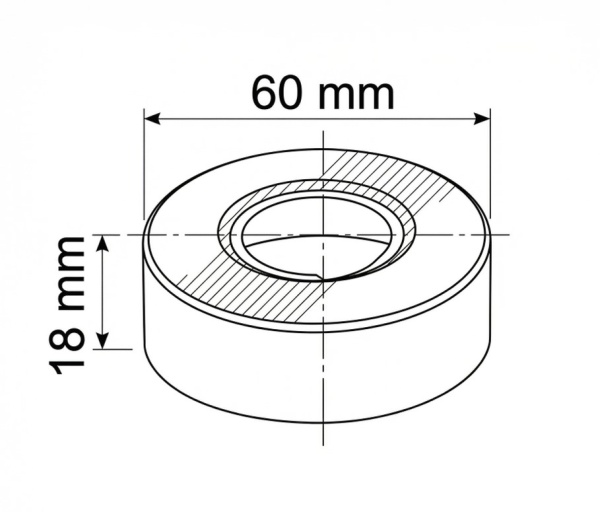 Отражатели для смесителя Esko EWCB черный цилиндрические 6 см