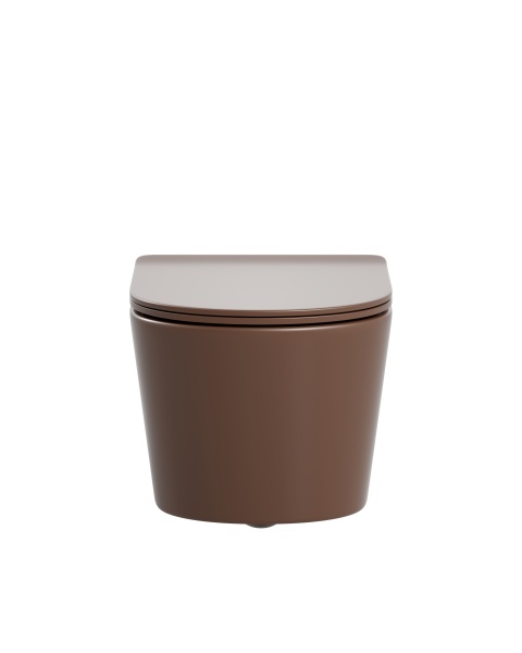 Унитаз подвесной Sapbox Lumara SB1124C1-MDB Rimless темно-коричневый матовый