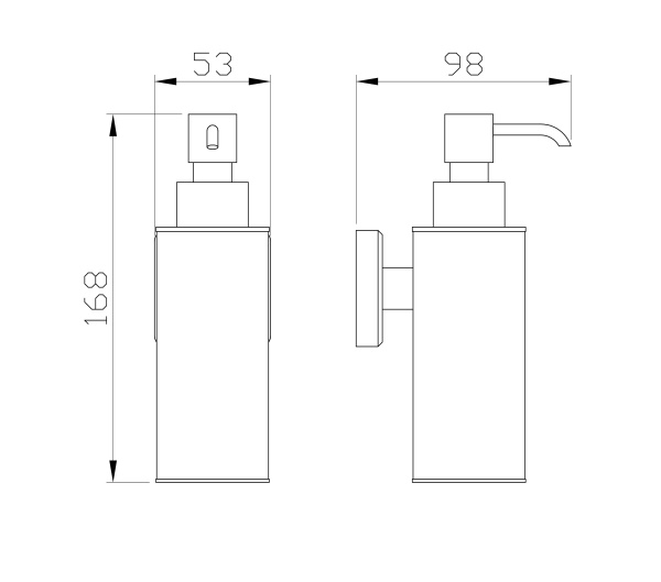 Дозатор для мыла Wonzon & Woghand Roma WW-7232 бронза брашированный