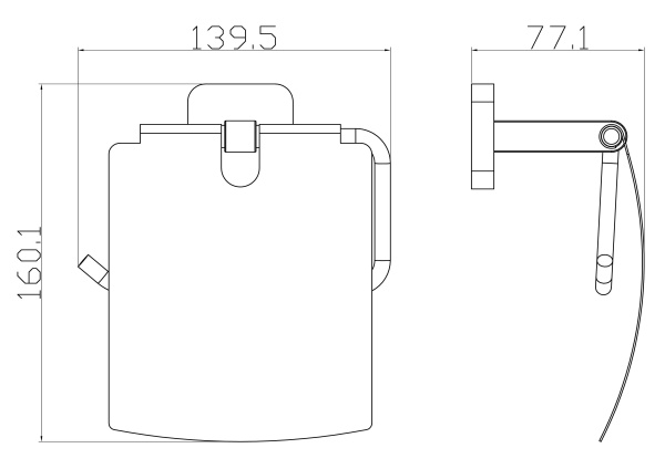 Держатель для туалетной бумаги Wonzon & Woghand Still WW-6626 хром глянцевый