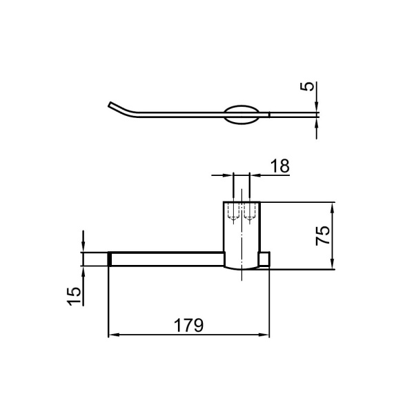 Держатель для туалетной бумаги Webert Aria AI500801015 хром глянцевый