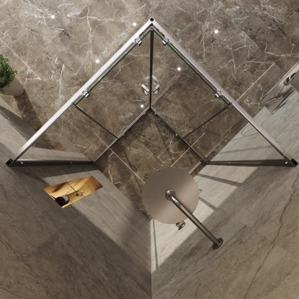 Душевой уголок Vagnerplast Талос 100x100x185 VPSC100100185TA1CH профиль хром