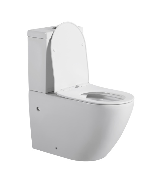 Унитаз-компакт напольный Sapbox Polarix SB7062A1-W Rimless белый матовый