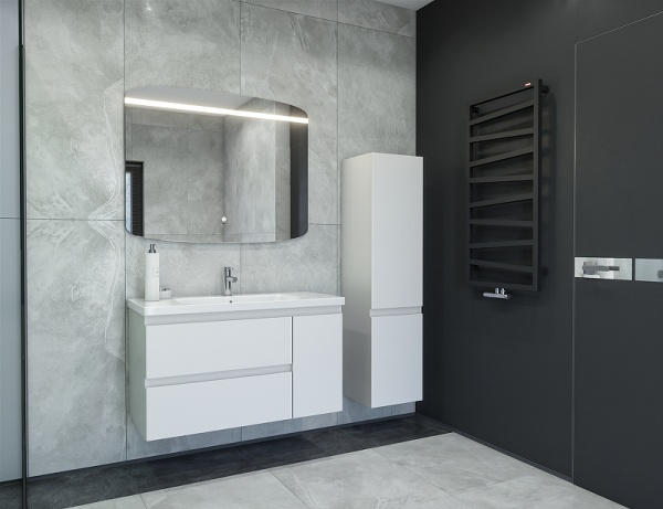 Пенал Caprigo Forte 36150R-SF027 35 см R белый