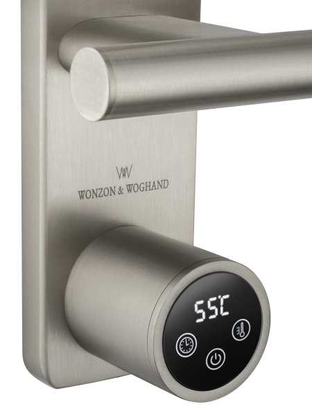 Полотенцесушитель электрический Wonzon & Woghand Nürnberg WW-AL349-BN никель брашированный