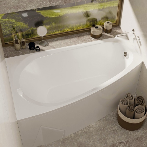 Ванна акриловая Alba Spa Baline 150x90 L ВАС013000Л100 пристенная