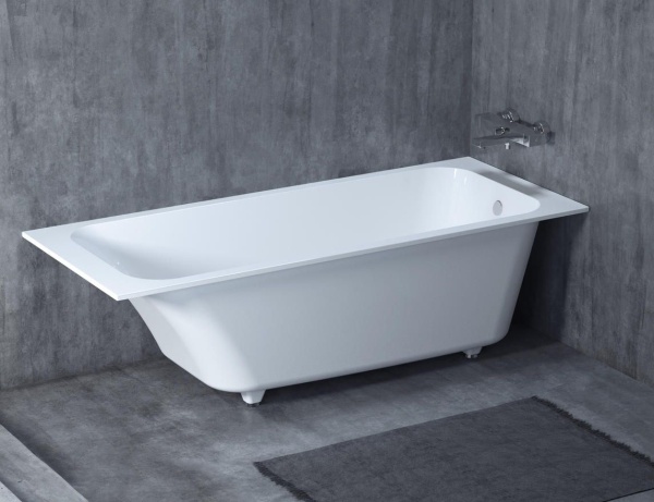 Ванна из литьевого камня Salini Orlanda 170x70 102011G белая глянцевая встраиваемая