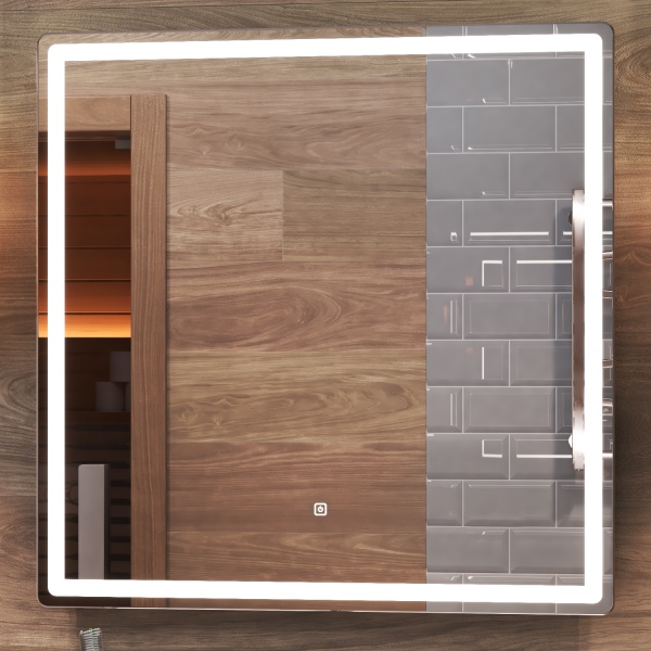 Зеркало Vigo Geometry Сlassic 70x70 z.GEO.70.Classic с подсветкой и сенсором