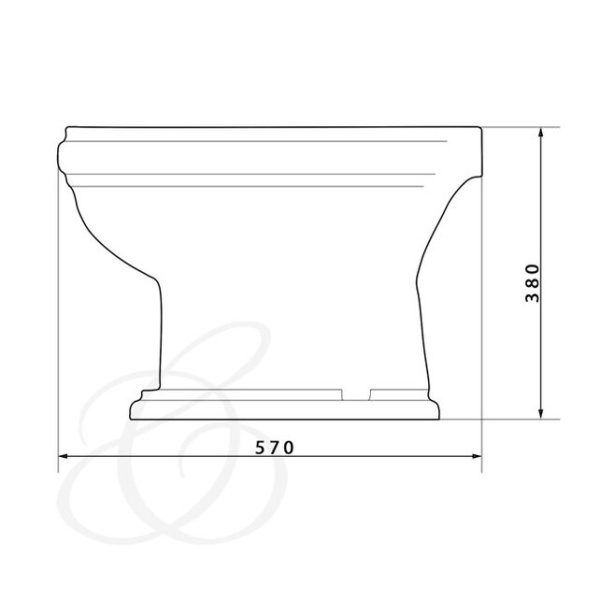 Биде Caprigo Borgo 3814 белое