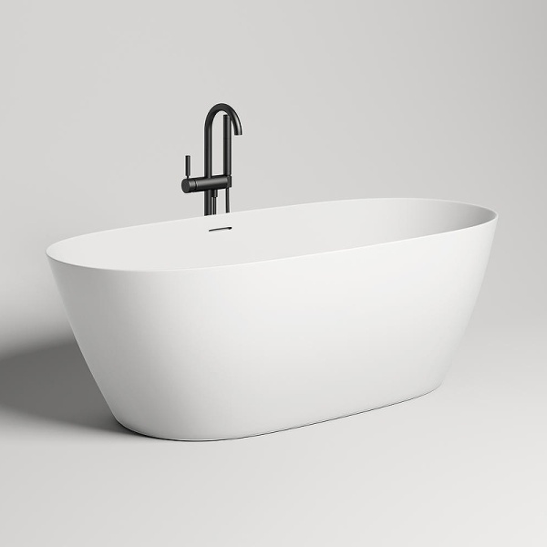 Ванна из искусственного камня Salini Sofia 165x75 102521M белая матовая отдельно стоящая