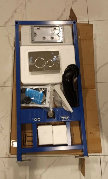 Инсталляция Sapbox 108C.500.01.808SS-CH для унитаза с кнопкой смыва хром глянцевый