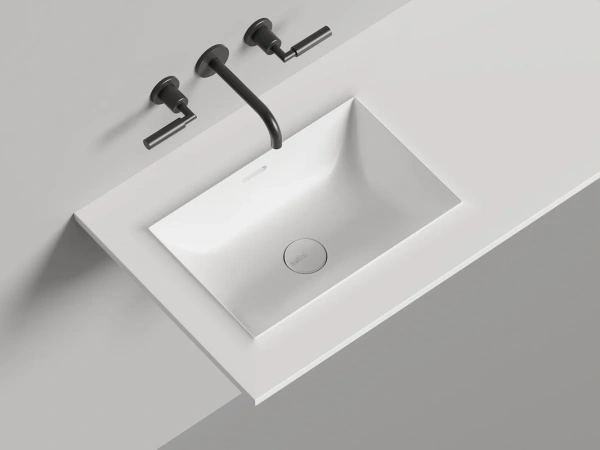 Подвесная раковина Salini Onda Edge Square 14022061MN 40 см белая матовая