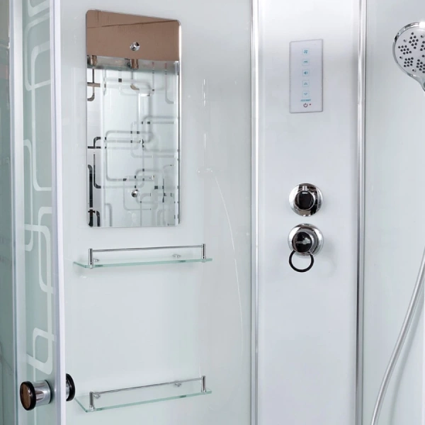 Душевая кабина AvaCan 90x90x220 98287 профиль хром, стекло матовое с электрикой