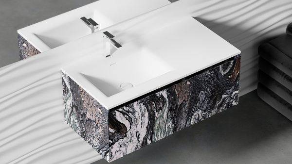 Подвесная раковина Salini Onda Flow Square 1402206MN 40 см белая матовая