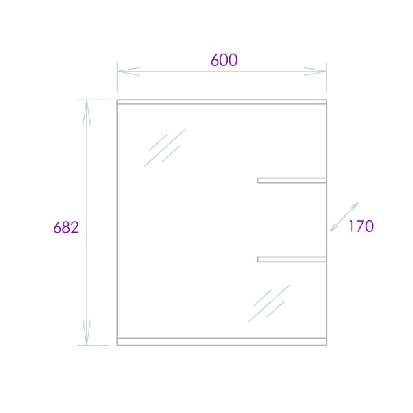 Зеркало Onika Коралл 60x70 206001 белое с подсветкой