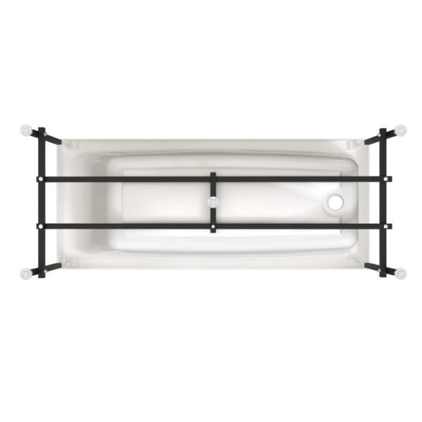 Ванна акриловая Radomir Веста 160x70 2-01-0-0-1-269Р пристенная c каркасом