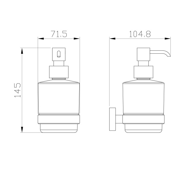 Дозатор для мыла Wonzon & Woghand Graffity WW-9333-BN никель брашированный