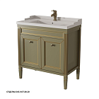 Тумба с раковиной Caprigo Albion 10312 80 см напольная (эмаль)