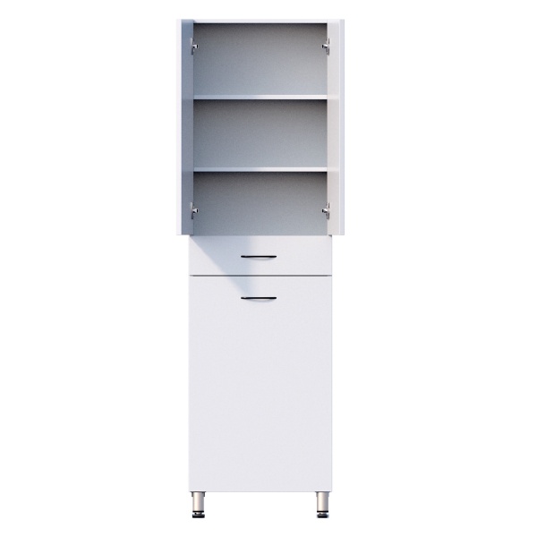 Пенал Onika Модерн 406004 60 см белый напольный с бельевой корзиной