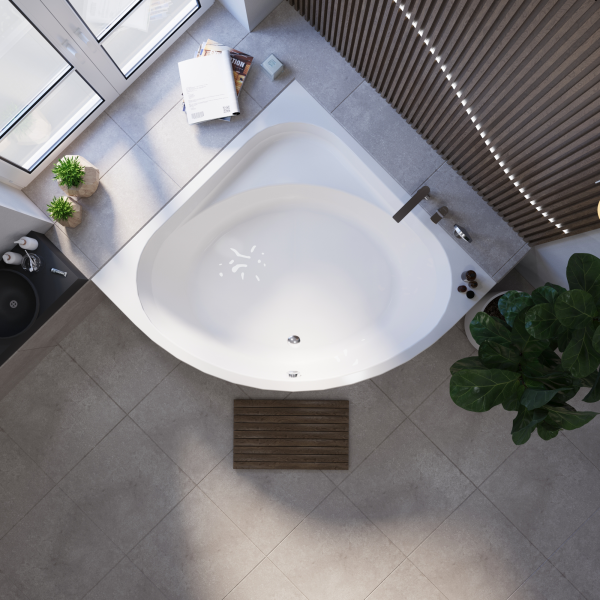 Ванна акриловая Radomir Данте 150x150 1-01-0-0-1-364 угловая c каркасом