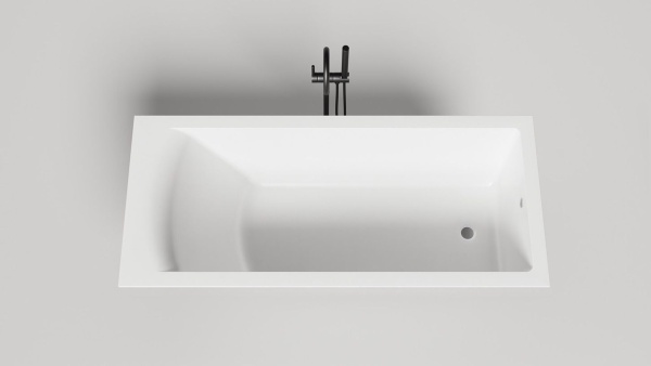 Ванна из искусственного камня Salini Cascata Kit 170x75 104323M белая матовая встраиваемая