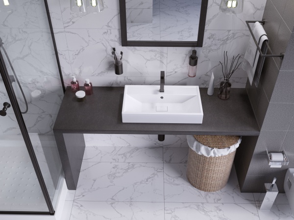 Накладная раковина Madera Malta 4627173210843 70 см белая глянцевая