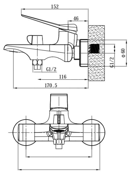 Смеситель для ванны Esko Shanghai Gold SHA54Gold золотой сатин матовый