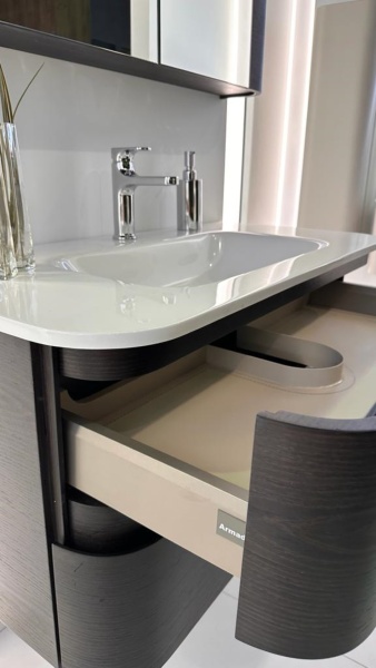 Тумба под раковину Armadi Art Ovale 780-100-WN 100 см walnut