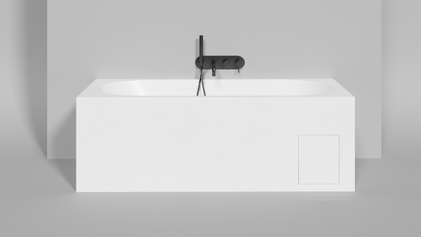 Ванна из искусственного камня Salini Ornella Kit 160x70 102426M белая матовая встраиваемая