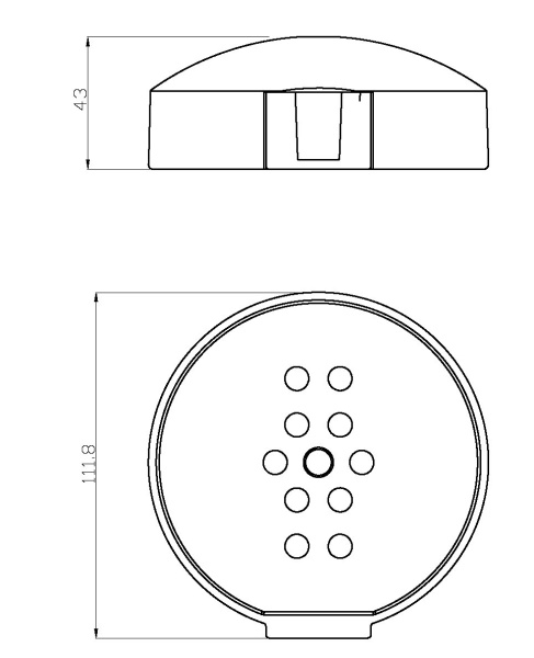 Мыльница на душевую штангу Esko SD505 хром