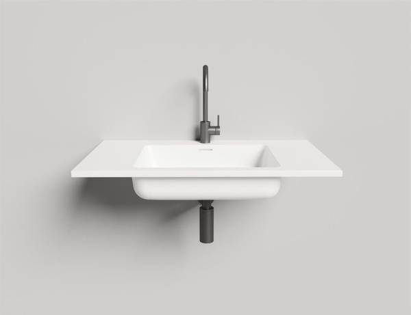 Подвесная раковина Salini Onda 80 1402201MF 50 см белая матовая