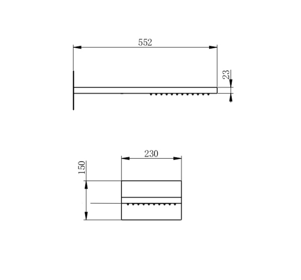 Верхний душ Wonzon & Woghand WW-HS101-MW белый матовый