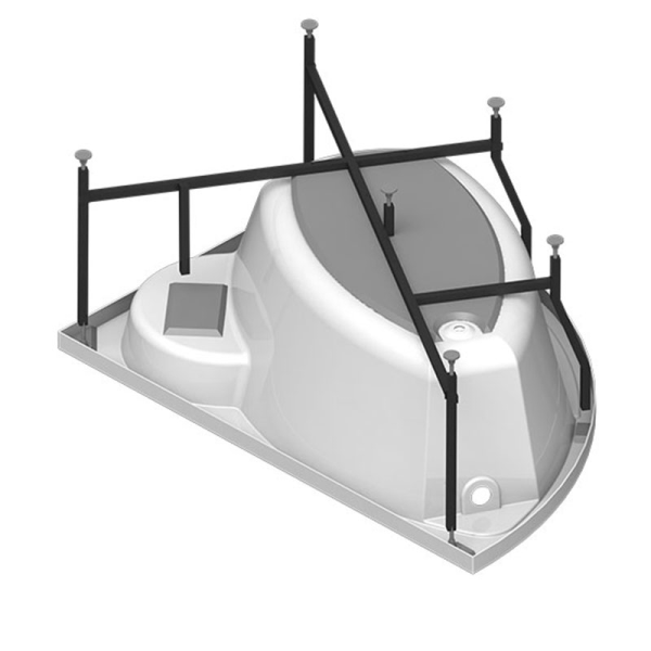 Ванна акриловая Radomir Алари 170x120 R 2-01-0-2-1-218 угловая c каркасом