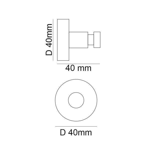 Крючок Webert Rimini RI510401010 золото глянцевый